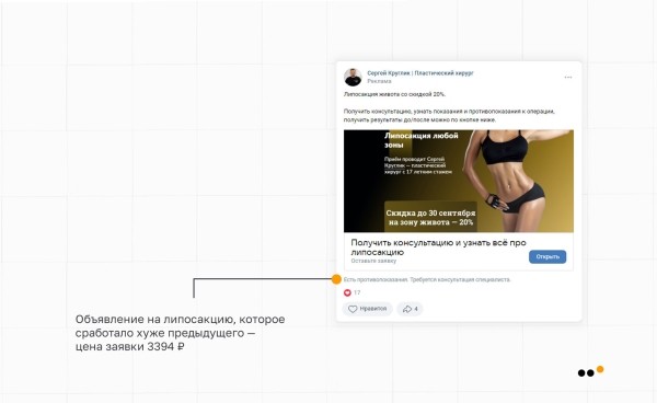 Как выстроить канал продаж ВКонтакте для пластического хирурга, который за 9 месяцев принес более 30 миллионов рублей             
                    Как выстроить канал продаж ВКонтакте для пластического хирурга, который за 9 месяцев принес более 30 миллионов рублей