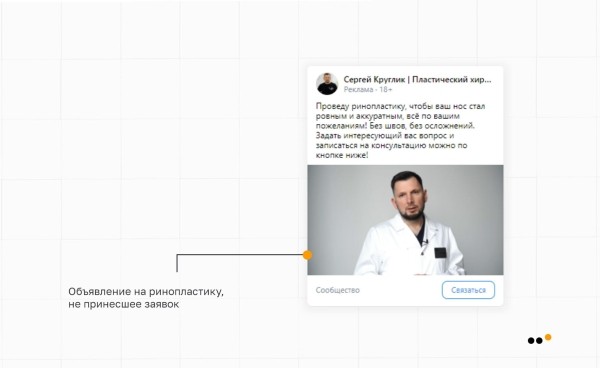 Как выстроить канал продаж ВКонтакте для пластического хирурга, который за 9 месяцев принес более 30 миллионов рублей             
                    Как выстроить канал продаж ВКонтакте для пластического хирурга, который за 9 месяцев принес более 30 миллионов рублей