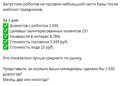 
                    Насколько эффективны голосовые роботы для бизнеса для привлечения клиентов в России?            
