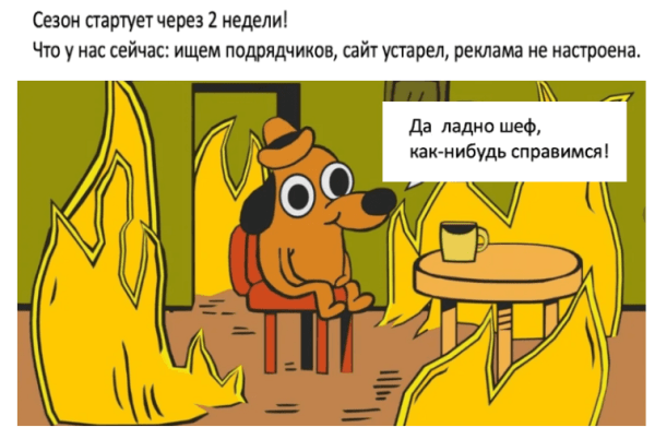 Лида, все пропало! Сезон стартует через 2 недели! Или как не запороть продажи в сезон при запуске рекламы?
Лида, все пропало! Сезон стартует через 2 недели! Или как не запороть продажи в сезон при запуске рекламы?