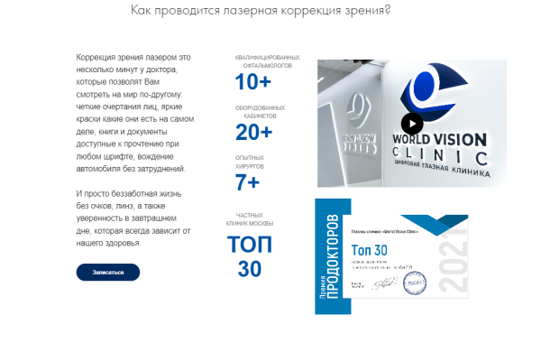 
                    Не кейс, а Санта-Барбара. Как мы в 8 раз увеличили количество заявок в офтальмологическую клинику?            