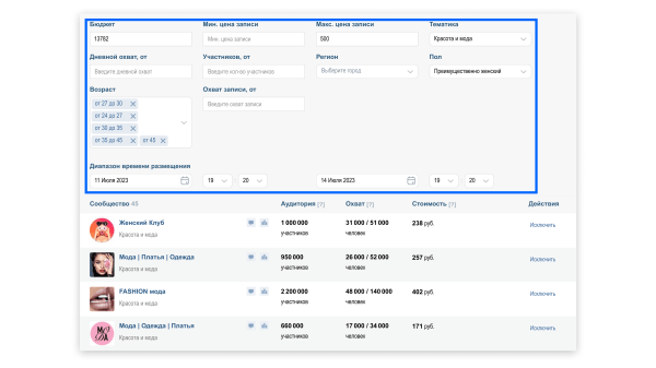 Кейс рекламы онлайн-курсов макияжа: 2700 подписок в ВК для селебрити из Инстаграм*
Кейс рекламы онлайн-курсов макияжа: 2700 подписок в ВК для селебрити из Инстаграм*