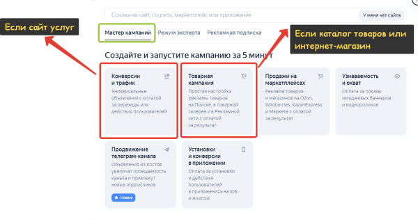 
                    Настройка мастера кампаний Яндекс Директ в 2023 году            