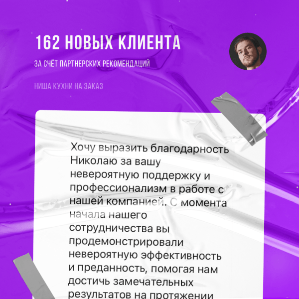 
                    Как я помог кухням на заказ увеличить клиентов на 40% с помощью стратегических партнерств!            