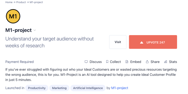 Выход на Product Hunt в 2023 году: обзор нового алгоритма, 3 реальных кейса, 24 полезные ссылки
Выход на Product Hunt в 2023 году: обзор нового алгоритма, 3 реальных кейса, 24 полезные ссылки