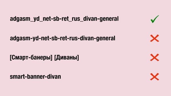 
                    Нейминг и структура решают. Как повысить эффективность работы в Яндекс Директе            