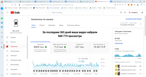 
                    Как через Youtube вырасти в просмотрах и продажах в 8 раз за 3 месяца работы?            