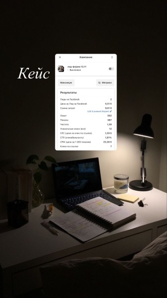 Кейс на мои услуги таргетолога!
Кейс на мои услуги таргетолога!