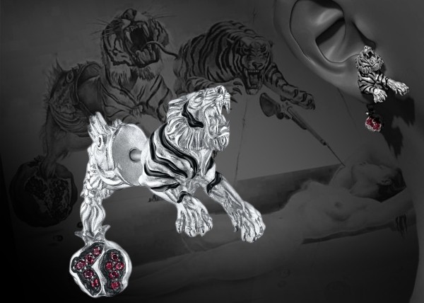 
                    ​Сюрреализм и реальность. Моносерьга, родившаяся из безумных снов Дали            