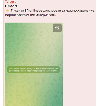 
                    Заблокирован за распространение порнографии. Как российский Telegram на время потерял один из самых популярных каналов            