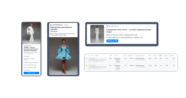 Кейс: продвижение в контекстной рекламе свадебного салона Vesna. Как в течении года обеспечить поток заявок на примерку
Кейс: продвижение в контекстной рекламе свадебного салона Vesna. Как в течении года обеспечить поток заявок на примерку
