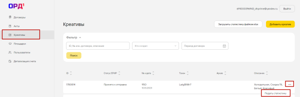 
                    Маркировка рекламы для блогеров с помощью платформы 1ОРД (Первый ОРД)            