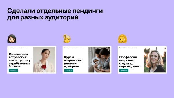 Как мы вышли на 10 000+ лидов в месяц в онлайн-школе астрологии
Как мы вышли на 10 000+ лидов в месяц в онлайн-школе астрологии