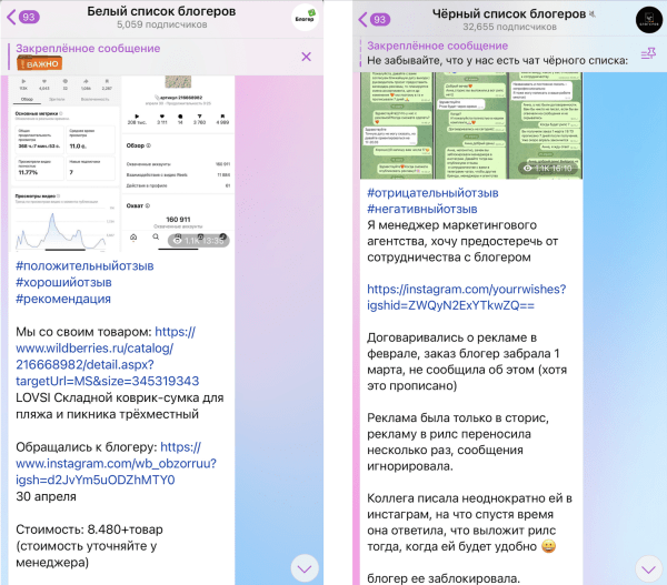 Список блогеров, который стоит обходить стороной
Список блогеров, который стоит обходить стороной