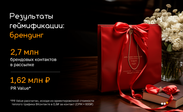 Как мы провели нейроквест ВКонтакте для «585*Золотой»: 2,7 млн брендовых контактов при нулевых расходах на рекламу
Как мы провели нейроквест ВКонтакте для «585*Золотой»: 2,7 млн брендовых контактов при нулевых расходах на рекламу