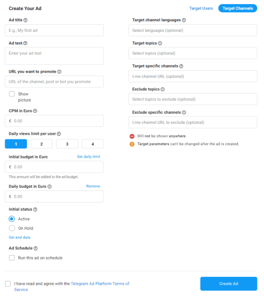 Что такое реклама в Telegram и как открыть рекламный кабинет Telegram Ads?
Что такое реклама в Telegram и как открыть рекламный кабинет Telegram Ads?